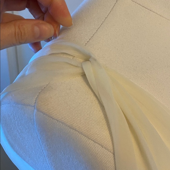 Vintage Sheer Cream Chiffon Full Length Chemise Gown Size Small - Picture 6 of 14